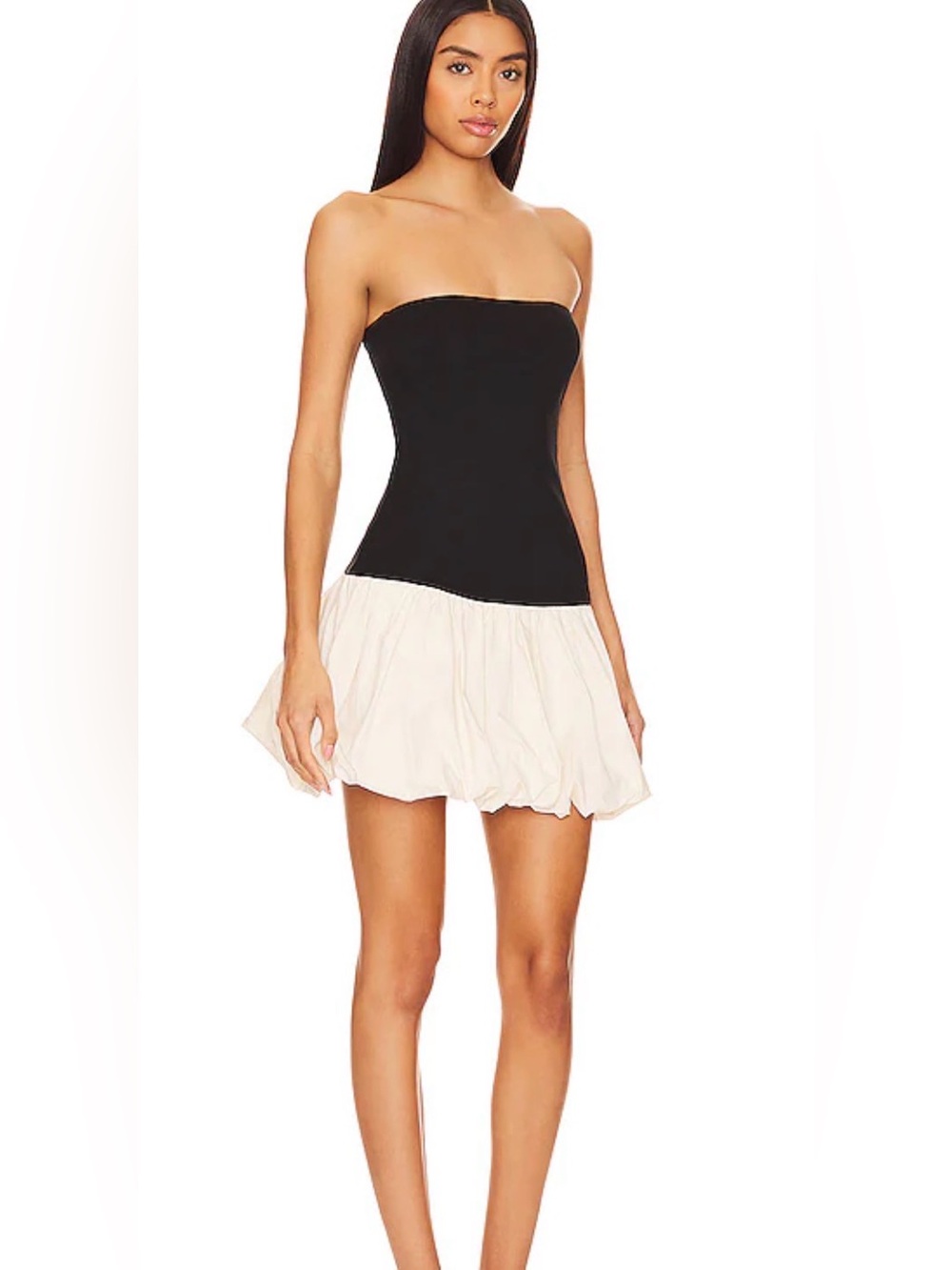Camila Coelho Strapless Bubble Hem Mini Dress size S